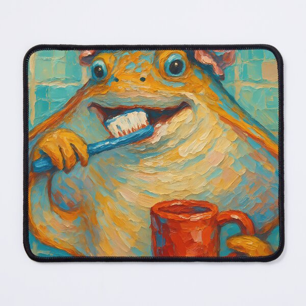 Item preview, Abstract Painting of Toothy Stingray | Whimsical Cute Ocean Creature Illustration | Colorful Modern Coastal Wall Art Print designed and sold by PaintedPixels01.