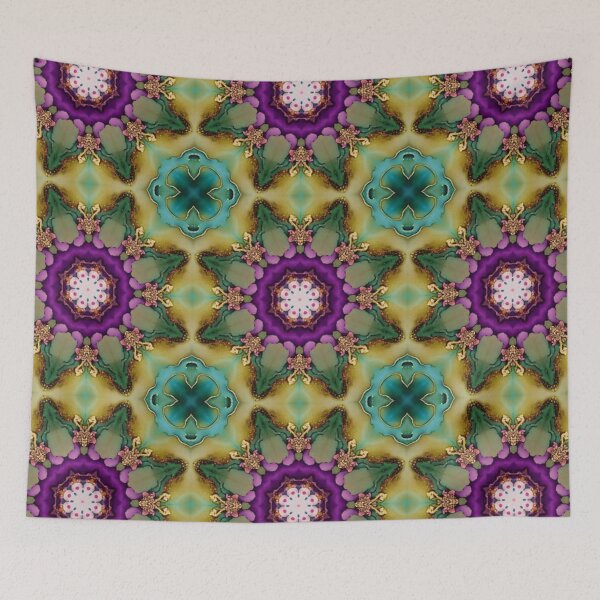 Item preview, Purple Poppy Pattern designed and sold by Shy Fractal Designs.