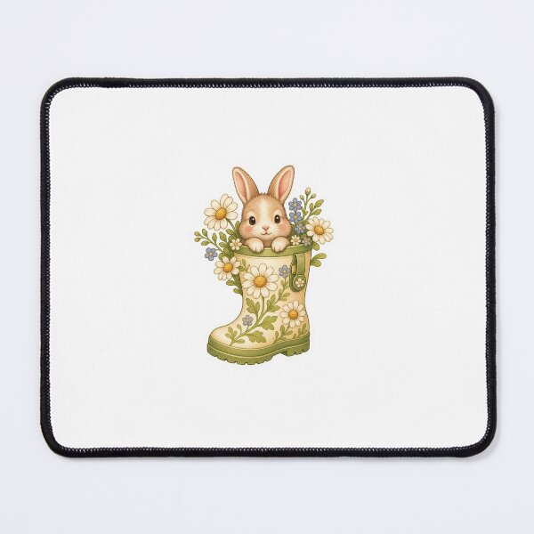 Item preview, Bunny Inside A Daisy Rain Boot designed and sold by The-Art-of-D.