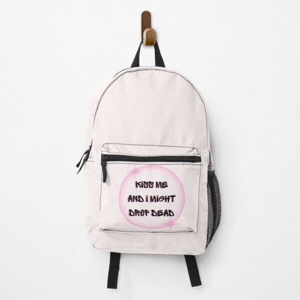 Item preview, Bold Pink “Kiss Me and I Might Drop Dead” Graphic designed and sold by Ashleigh David.