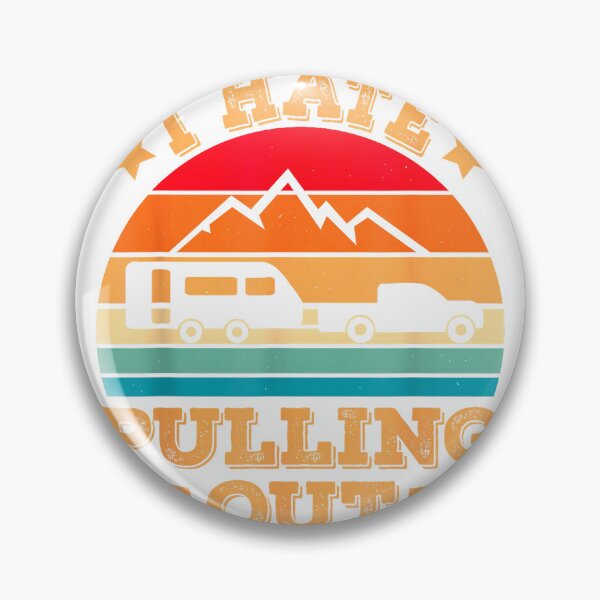 Item preview, Retro Vintage Mountains I Hate Pulling Out Funny Camping T-Shirt designed and sold by SavsMerch.