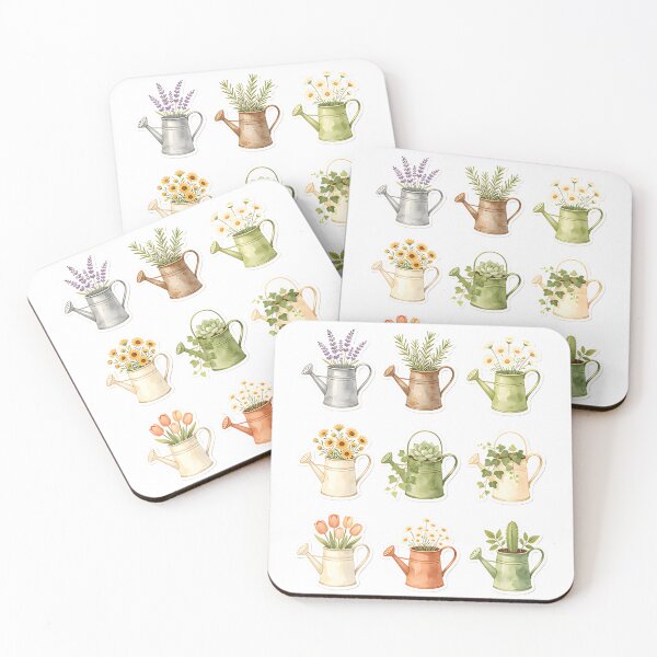 Item preview, Mini Vintage Watering Can Sticker Collection | Botanical Garden Sticker Sheet designed and sold by Spirit of Siam.