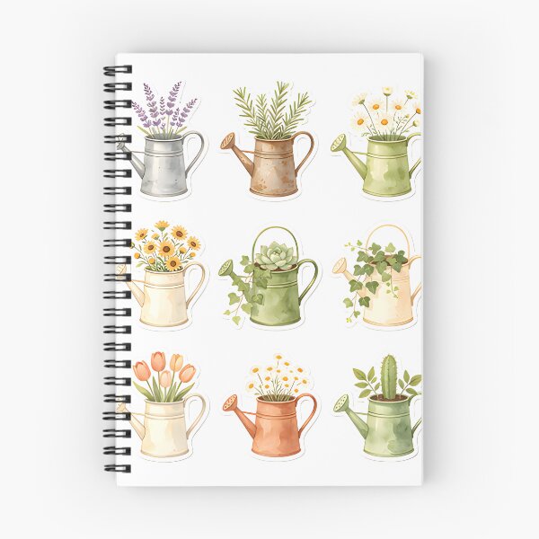 Item preview, Mini Vintage Watering Can Sticker Collection | Botanical Garden Sticker Sheet designed and sold by Spirit of Siam.