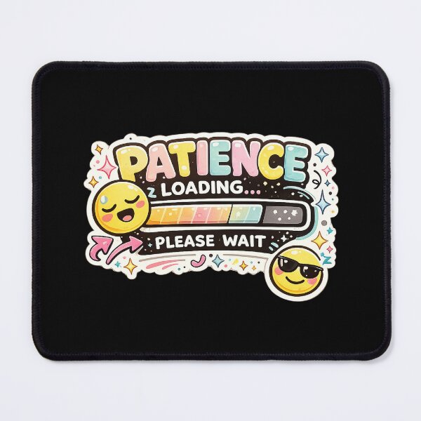 Item preview, Patience Loading Please Wait Sticker | Funny Teacher Sticker For Laptops, Water Bottles & Classroom Decor designed and sold by FestivityFinds.