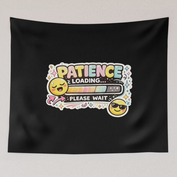 Item preview, Patience Loading Please Wait Sticker | Funny Teacher Sticker For Laptops, Water Bottles & Classroom Decor designed and sold by FestivityFinds.