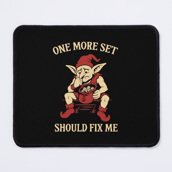 Item preview, One More Set Should Fix Me Funny Dice Goblin Tabletop RPG designed and sold by pixeptional.