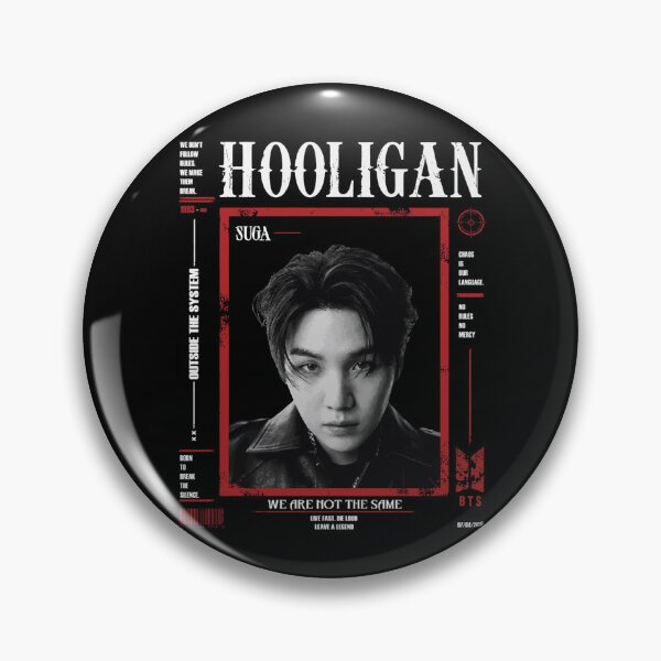 Item preview, SUGA Hooligan Edgy Magazine Poster designed and sold by moamaxshop.
