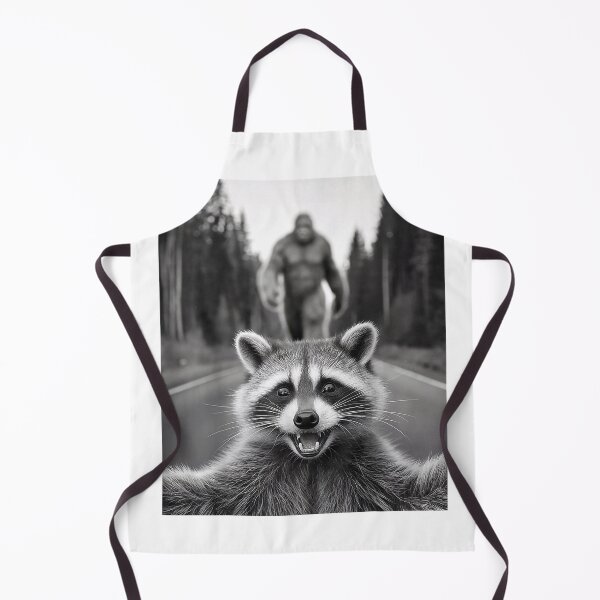 Item preview, Scared Raccoon Selfie with Sasquatch Bigfoot, Funny Raccoon T-Shirt designed and sold by KTY-NUSS.