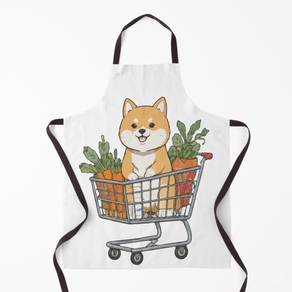 Item preview, Shiba Inu Puppy in Grocery Cart designed and sold by Echo_Design.