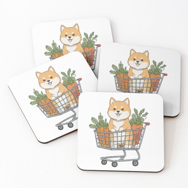 Item preview, Shiba Inu Puppy in Grocery Cart designed and sold by Echo_Design.