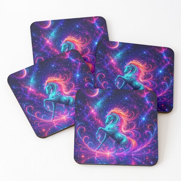 Item preview, Nebulaflare Crystalmane: The Celestial Spirit Horse designed and sold by BlissBlvdShop.
