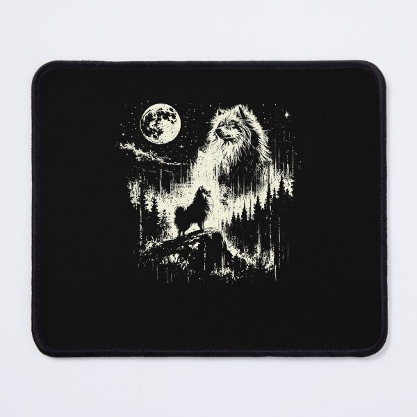 Item preview, Pomeranian Howling to The Moon Vintage Dog Meme designed and sold by nosu-art-pod.