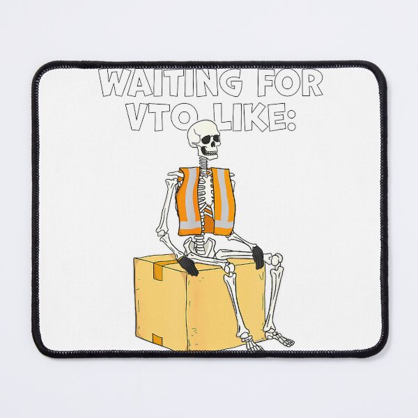 Item preview, Skeleton Coworker Swagazon Associate Waiting for VTO Like T-Shirt designed and sold by Voila-creative.
