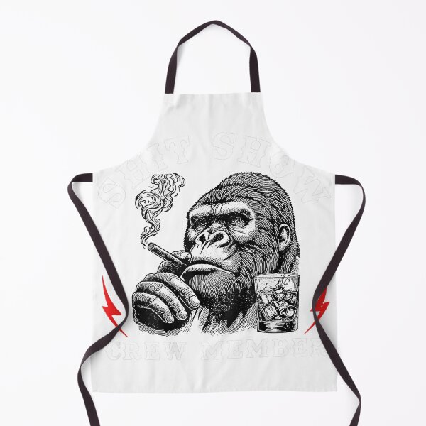 Item preview, Shit Show Crew Member Monkey Vintage (On Back) T-Shirt designed and sold by JJLetterDesigns.