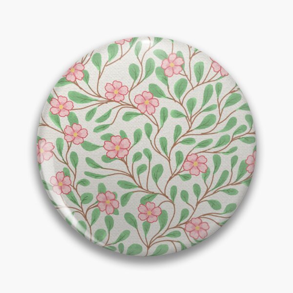 Item preview, Dainty Pink Floral Seamless Pattern - Vintage Vine Botanical Art designed and sold by Potattoo.