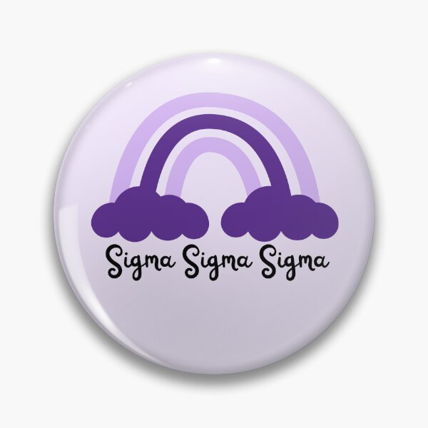 Item preview, Sigma Sigma Sigma Sorority Purple Monochrome Rainbow designed and sold by JaymeOctober.