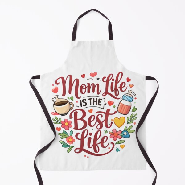 Item preview, Mom Life Is the Best Life – Cute Floral Typography Design for Moms designed and sold by Cartoon art with a purpose ❤️ Supporting Althea’s friends .