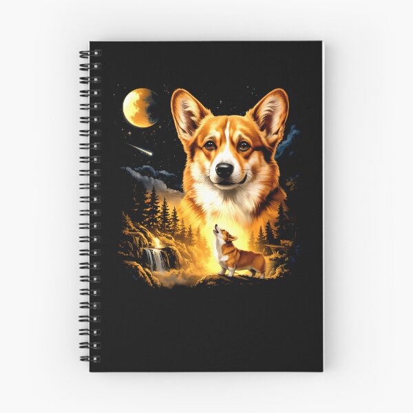 Item preview, Corgi Howling to The Moon Funny Dog Meme designed and sold by nosu-art-pod.
