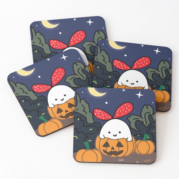Item preview, Little ghost in Halloween night designed and sold by fluffyfamcraft.
