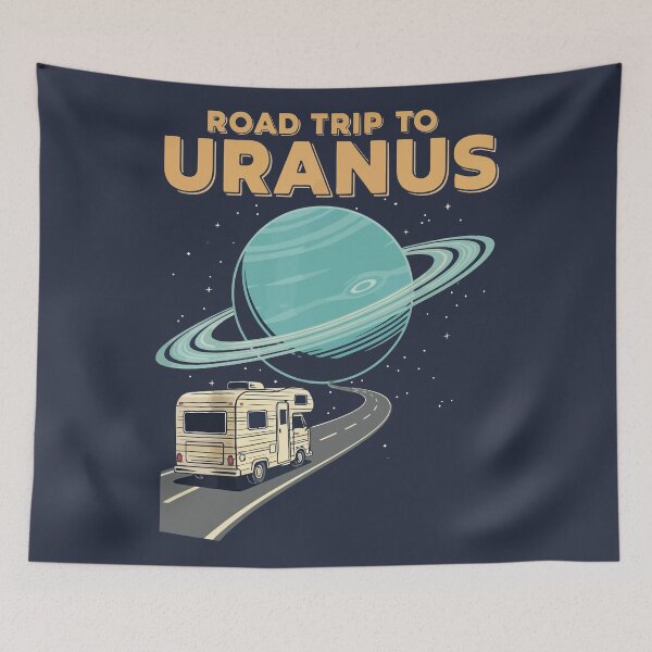 Item preview, Funny Retro Space Road Trip To Uranus Camper RV designed and sold by Amir Faysal.