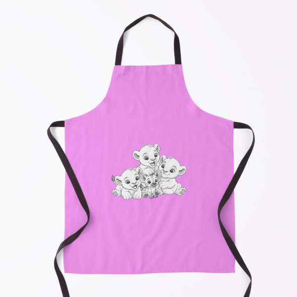 Item preview, Baby Lions & Baby Hyena Squad – Cute Cartoon Animal Friends Sketch Art designed and sold by NewGen-For-You.