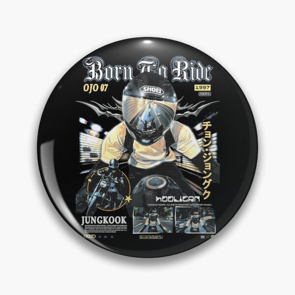 Item preview, Jungkook Born To Ride Hooligan Biker Graphic designed and sold by moamaxshop.