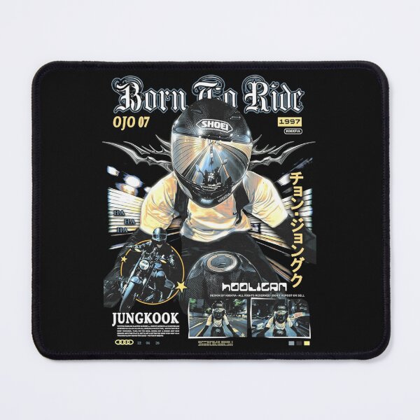 Item preview, Jungkook Born To Ride Hooligan Biker Graphic designed and sold by moamaxshop.
