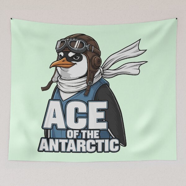 Item preview, Cool Penguin Pilot Ace of the Antarctic Aviation designed and sold by Amir Faysal.