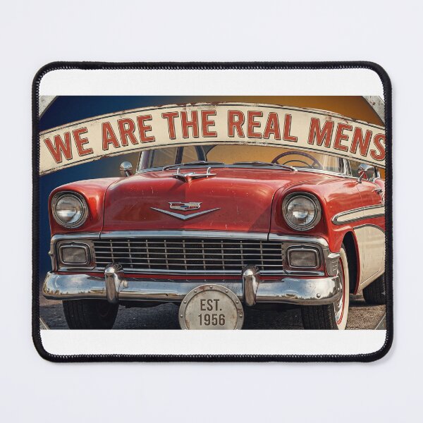 Item preview, Vintage 1950s Car We Are The Real Mens Retro Classic Automobile Circular Badge designed and sold by MottotoTech.