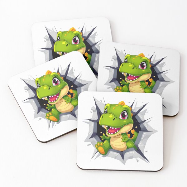 Item preview, Cute Baby T-Rex Breaking Through Wall, Kawaii Dinosaur Cartoon, Funny Jurassic Dino Graphic, Adorable Prehistoric Monster Gift designed and sold by PrintelloTH.