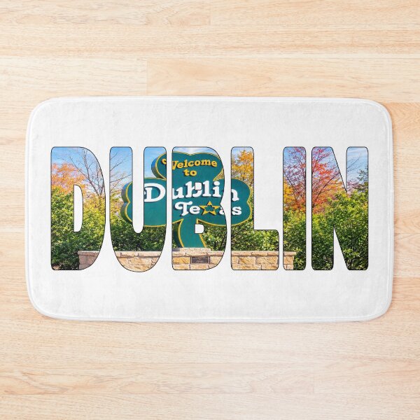 Item preview, DUBLIN - Erath County Texas Shamrock Welcome Sign early Fall Sunny designed and sold by Adam Gormley.