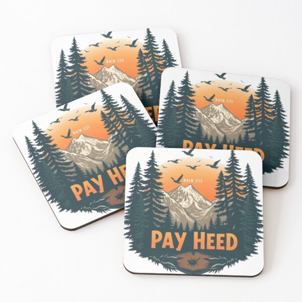 Item preview, Pay Heed Mountain Adventure Badge Design designed and sold by MystiColo.