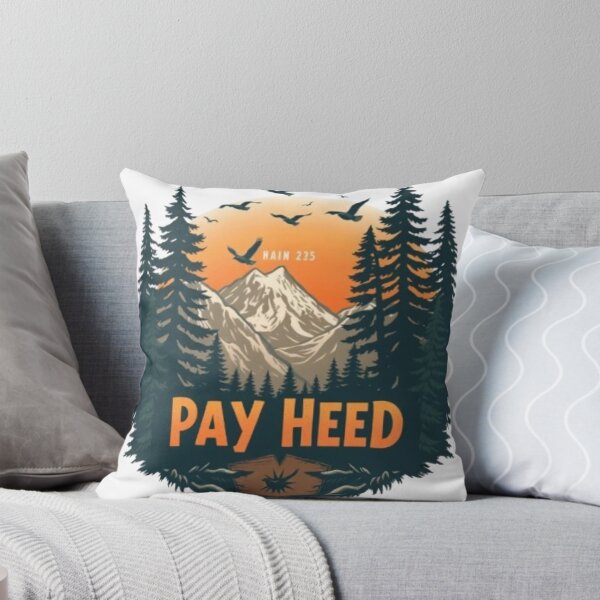 Item preview, Pay Heed Mountain Adventure Badge Design designed and sold by MystiColo.