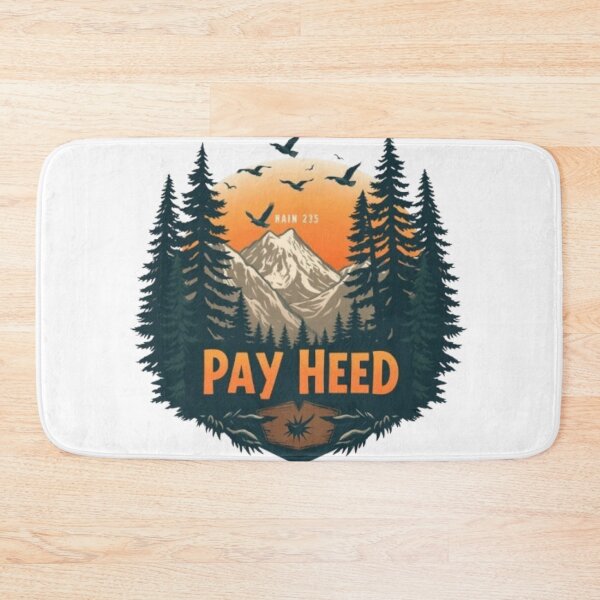 Aperçu de l'œuvre Conception de badge d'aventure en montagne « Payez attention » créée et vendue par MystiColo.