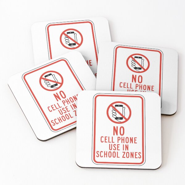 Item preview, No Cell Phone Use in School Zones Sign designed and sold by pelangiindah.