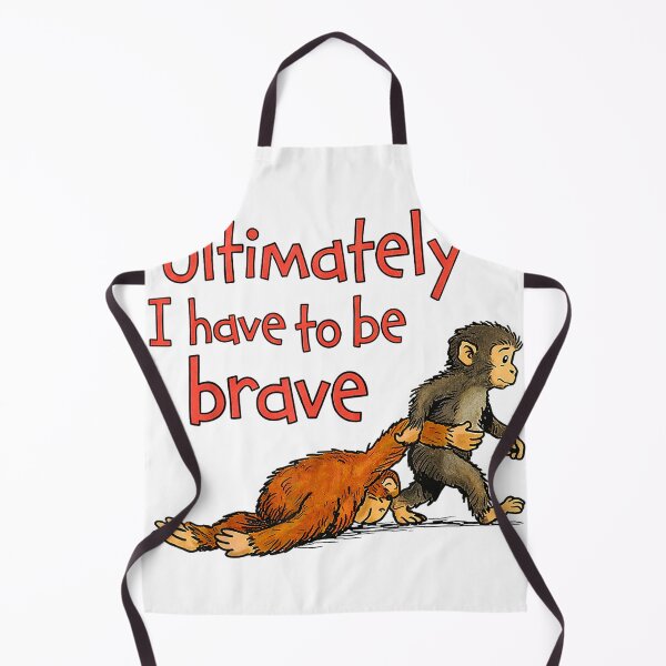 Item preview, Ultimately I Have to Be Brave Funny Monkey T-Shirt designed and sold by Badriiiii.