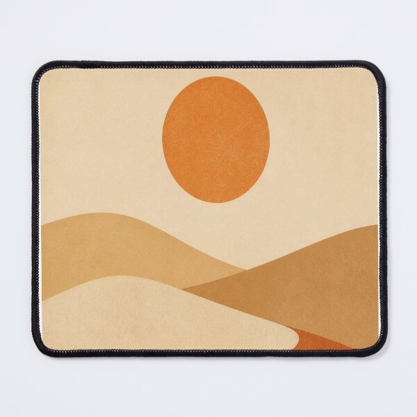 Item preview, Minimalist Abstract Desert Sand Dunes Sunset Landscape Print designed and sold by Gameshalah's Digital Library.