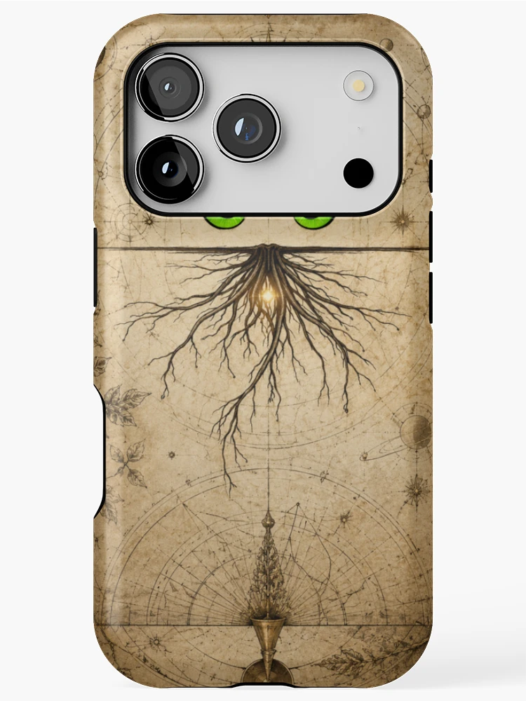 Thumbnail 1 of 4, iPhone Case, InnerBot — Roots of Knowledge designed and sold by InnerwayStudio.