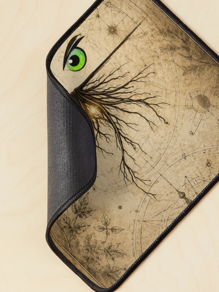 Thumbnail 2 of 5, Mouse Pad, InnerBot — Roots of Knowledge designed and sold by InnerwayStudio.