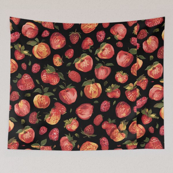 Item preview, Strawberry and apple pattern  designed and sold by Heaven1111.