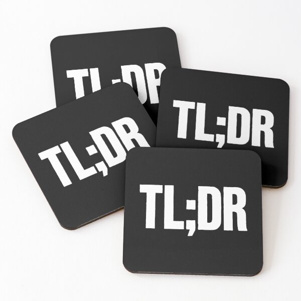 Item preview, TL;DR Shortened Summary Bold Statement designed and sold by SplashTastic.