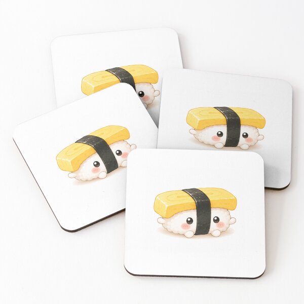 Item preview, Cute Sushi Japanese Food Character designed and sold by オルフェドリーム.