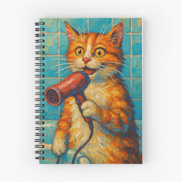 Item preview, Abstract Painting of Singing Cat Serenade | Whimsical Cute Cat Illustration | Colorful Modern Pet Animal Wall Art Print designed and sold by PaintedPixels01.