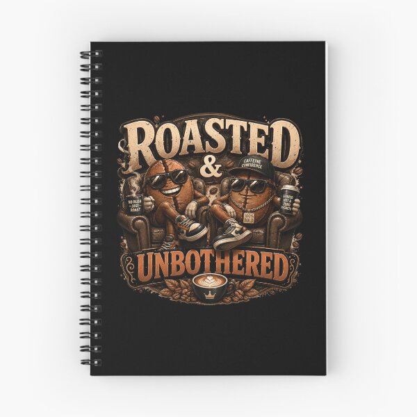 Item preview, Roasted And Unbothered Funny Coffee Quote designed and sold by pradeepvisuals.
