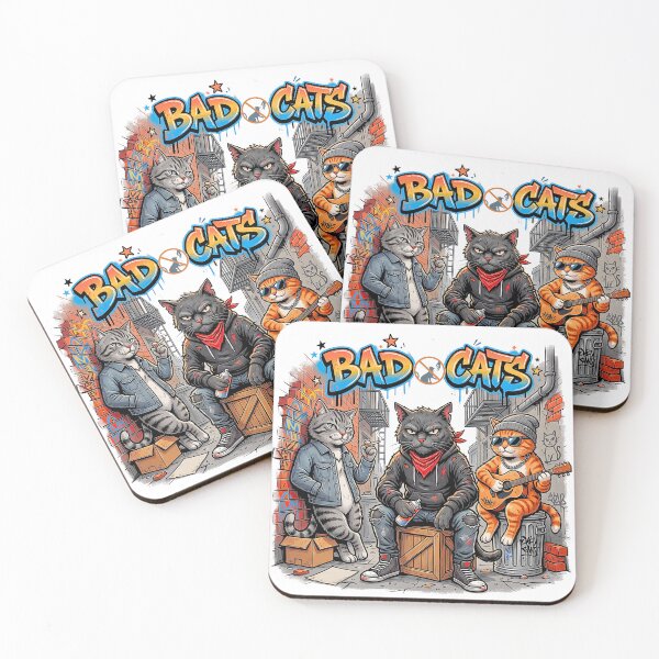 Item preview, Bad Cats Urban Graffiti Hip Hop Alley Gang designed and sold by rich-moda.