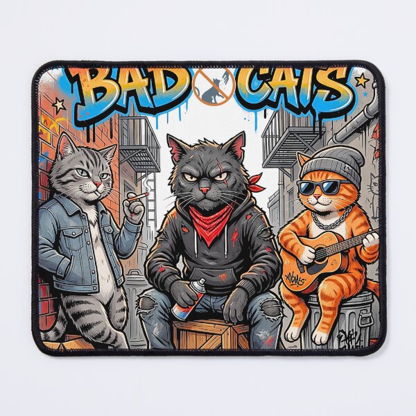 Item preview, Bad Cats Urban Graffiti Hip Hop Alley Gang designed and sold by rich-moda.