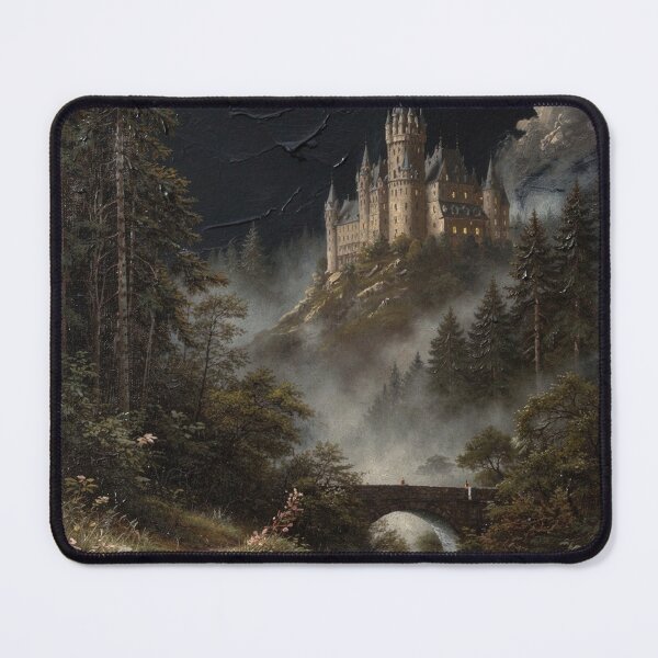 Item preview, Enchanted Castle in Misty Forest designed and sold by bottomtrial.