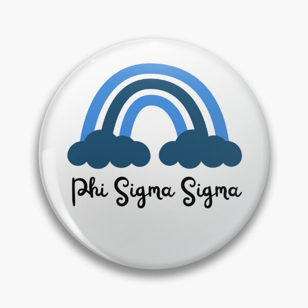 Item preview, Phi Sigma Sigma Sorority Blue Monochrome Rainbow designed and sold by JaymeOctober.