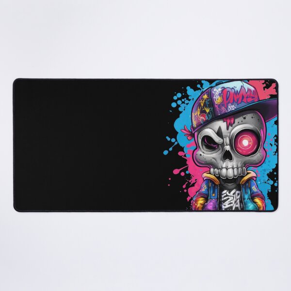 Item preview, Cool Graffiti Urban Skull Art with Neon Colors designed and sold by markymaarty.