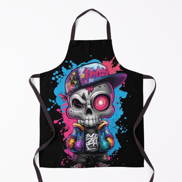 Item preview, Cool Graffiti Urban Skull Art with Neon Colors designed and sold by markymaarty.
